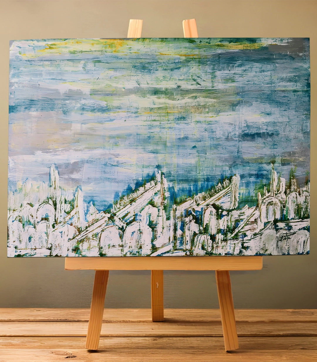 Balade - signé par l'artiste Latifa Tahraoui